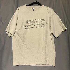 Ralph Lauren Men's Cream and White Tshirt